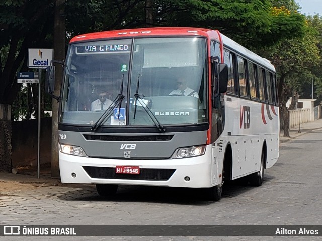 Viação Campo Belo - VCB Transportes 789 na cidade de Pains, Minas Gerais, Brasil, por Ailton Alves. ID da foto: 8167635.