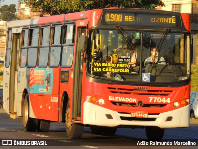 Eldorado Transportes 77044 na cidade de Belo Horizonte, Minas Gerais, Brasil, por Adão Raimundo Marcelino. ID da foto: 8170651.