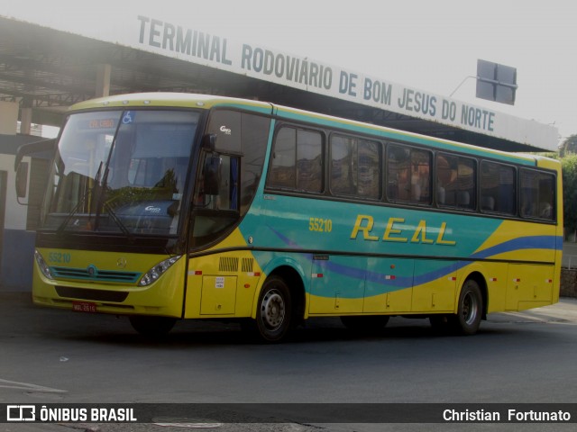 Viação Real Ita 55210 na cidade de Bom Jesus do Norte, Espírito Santo, Brasil, por Christian  Fortunato. Número da foto: #8173527.
