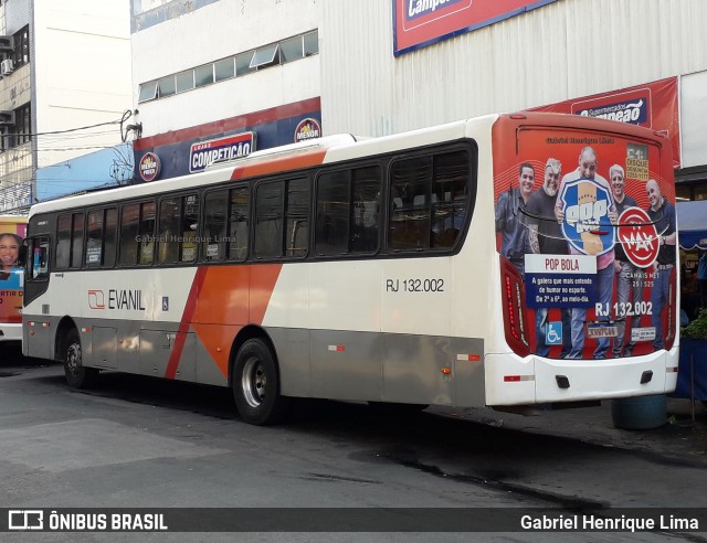 Evanil Transportes e Turismo RJ 132.002 na cidade de Nova Iguaçu, Rio de Janeiro, Brasil, por Gabriel Henrique Lima. Número da foto: #8173044.