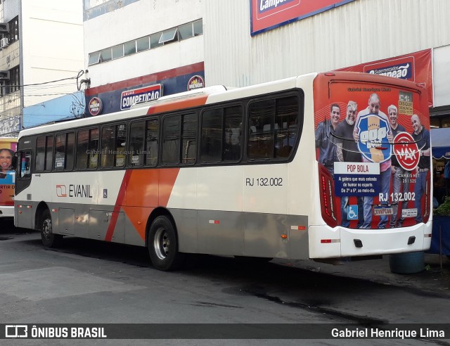 Evanil Transportes e Turismo RJ 132.002 na cidade de Nova Iguaçu, Rio de Janeiro, Brasil, por Gabriel Henrique Lima. ID da foto: 8173044.