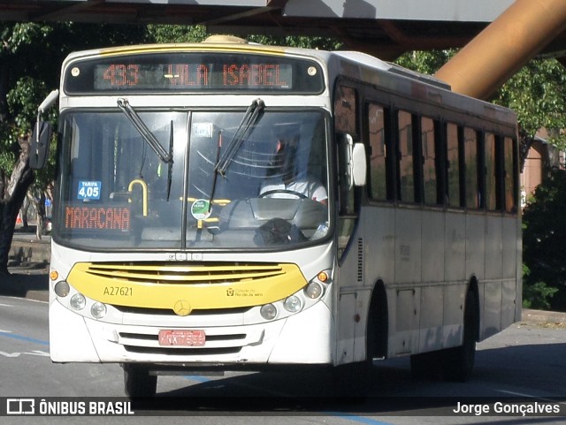 Transportes Vila Isabel A27621 na cidade de Rio de Janeiro, Rio de Janeiro, Brasil, por Jorge Gonçalves. Número da foto: #8171776.