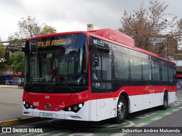 Metbus 1152 na cidade de Santiago, Santiago, Metropolitana de Santiago, Chile, por Sebastian Andres Maluenda. ID da foto: 8173182.