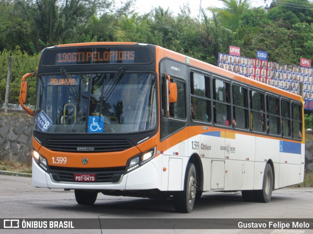 Itamaracá Transportes 1.599 na cidade de Paulista, Pernambuco, Brasil, por Gustavo Felipe Melo. ID da foto: 8173860.