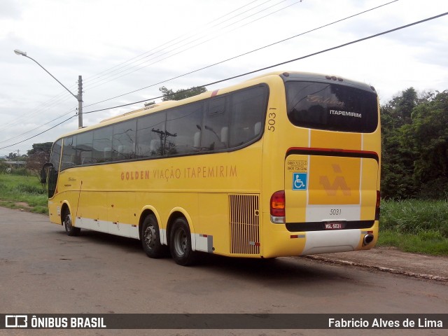 Viação Itapemirim 5031 na cidade de Goiânia, Goiás, Brasil, por Fabricio Alves de Lima. ID da foto: 8171849.