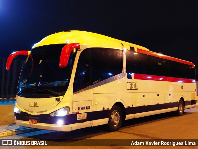 Breda Transportes e Serviços 1715 na cidade de Praia Grande, São Paulo, Brasil, por Adam Xavier Rodrigues Lima. Número da foto: #8177081.
