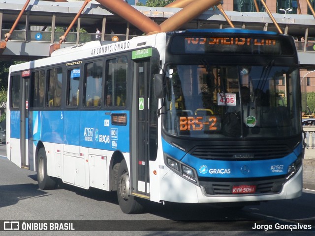 Viação Nossa Senhora das Graças A71567 na cidade de Rio de Janeiro, Rio de Janeiro, Brasil, por Jorge Gonçalves. Número da foto: #8175194.