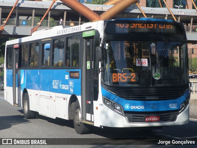 Viação Nossa Senhora das Graças A71567 na cidade de Rio de Janeiro, Rio de Janeiro, Brasil, por Jorge Gonçalves. ID da foto: 8175194.