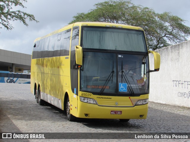 Viação Itapemirim 49039 na cidade de Caruaru, Pernambuco, Brasil, por Lenilson da Silva Pessoa. Número da foto: #8177022.
