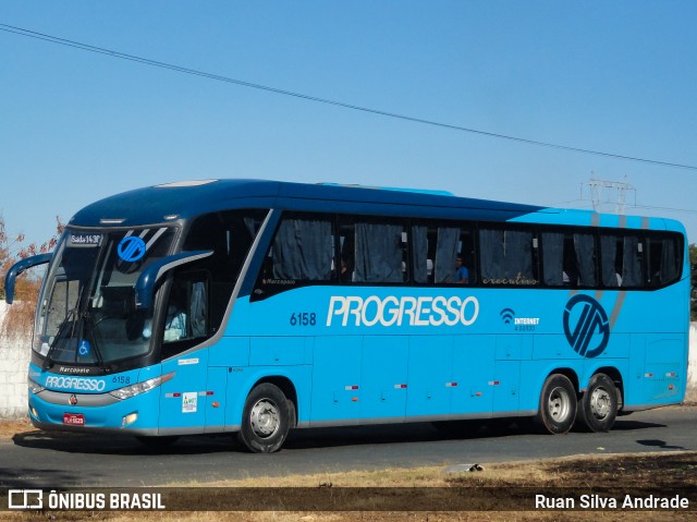 Auto Viação Progresso 6158 na cidade de Teresina, Piauí, Brasil, por Ruan Silva Andrade. ID da foto: 8176770.