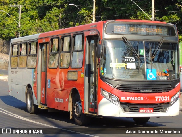 Eldorado Transportes 77031 na cidade de Contagem, Minas Gerais, Brasil, por Adão Raimundo Marcelino. ID da foto: 8177219.