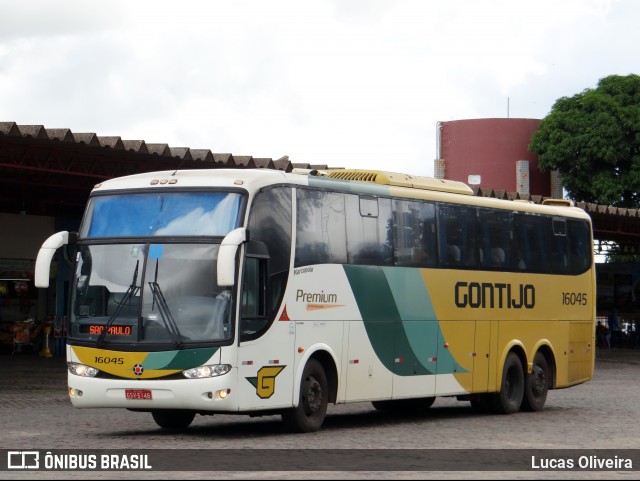 Empresa Gontijo de Transportes 16045 na cidade de Vitória da Conquista, Bahia, Brasil, por Lucas Oliveira. ID da foto: 8176055.