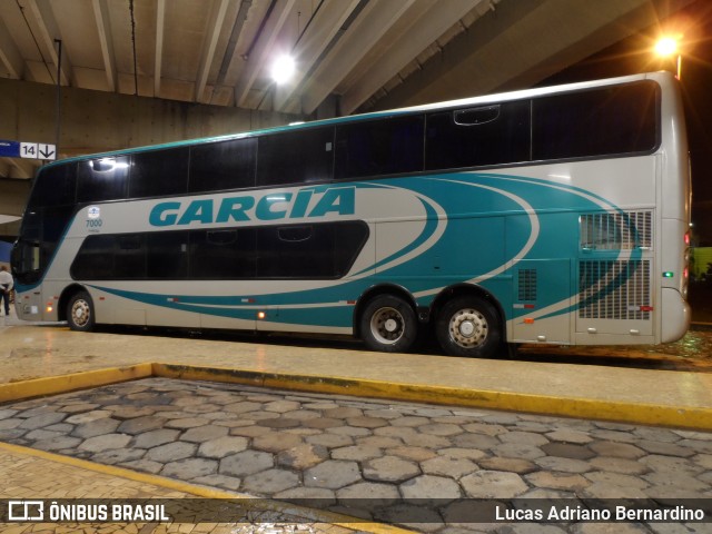 Viação Garcia 7000 na cidade de Araraquara, São Paulo, Brasil, por Lucas Adriano Bernardino. Número da foto: #8175697.