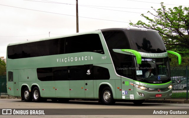 Viação Garcia 7317 na cidade de São Paulo, São Paulo, Brasil, por Andrey Gustavo. ID da foto: 8176430.