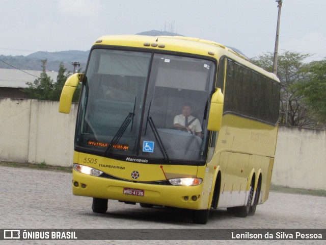 Viação Itapemirim 5505 na cidade de Caruaru, Pernambuco, Brasil, por Lenilson da Silva Pessoa. Número da foto: #8177002.