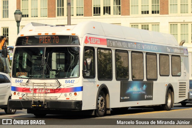 SEPTA - Southeastern Pennsylvania Transportation Autority 8447 na cidade de Philadelphia, Pennsylvania, Estados Unidos, por Marcelo Sousa de Miranda Júnior. Número da foto: #8176526.