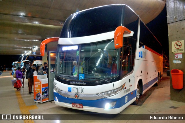 Expresso União 10321 na cidade de Uberlândia, Minas Gerais, Brasil, por Eduardo Ribeiro. ID da foto: 8175748.