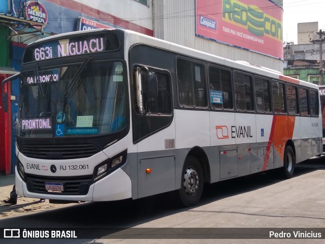 Evanil Transportes e Turismo RJ 132.061 na cidade de Nova Iguaçu, Rio de Janeiro, Brasil, por Pedro Vinicius. ID da foto: 8178812.