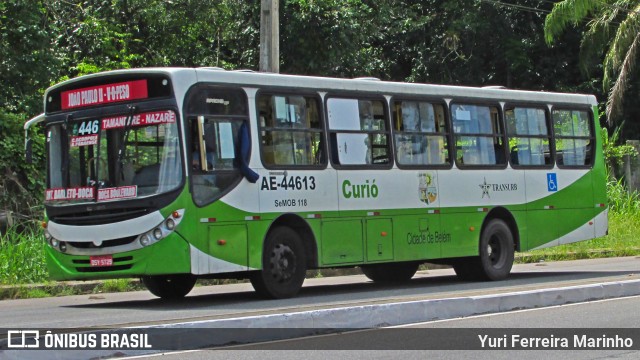 Transurb AE-44613 na cidade de Belém, Pará, Brasil, por Yuri Ferreira Marinho. Número da foto: #8177458.